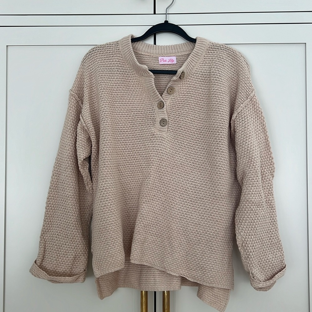 Pink Lily Knit Sweater